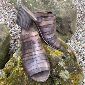 Quality, Italian leather slip-on sandels❣️